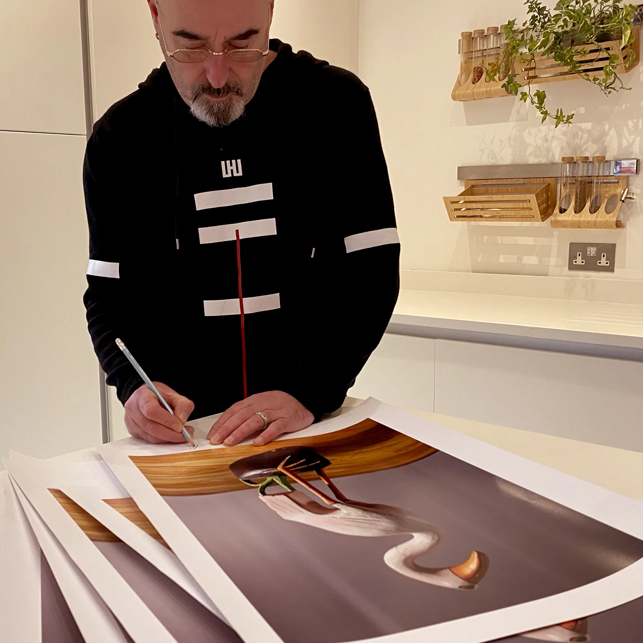 Bonehead Signed Flamingo Limited Edition Print - Image 4