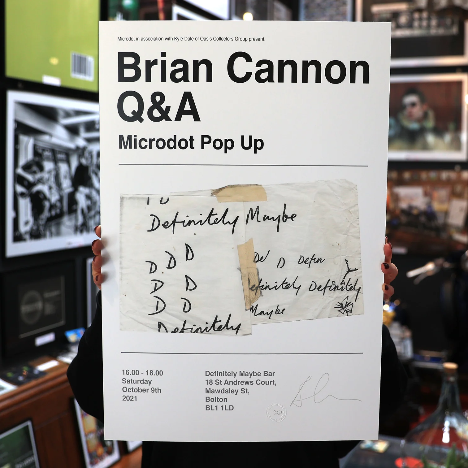 Brian Cannon Q & A Definitely Maybe Print - New item - Image 4