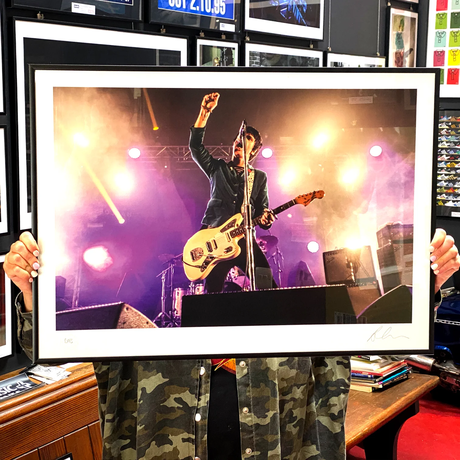 Johnny Marr At Festival No. 6. 'Fist' Print - Image 5