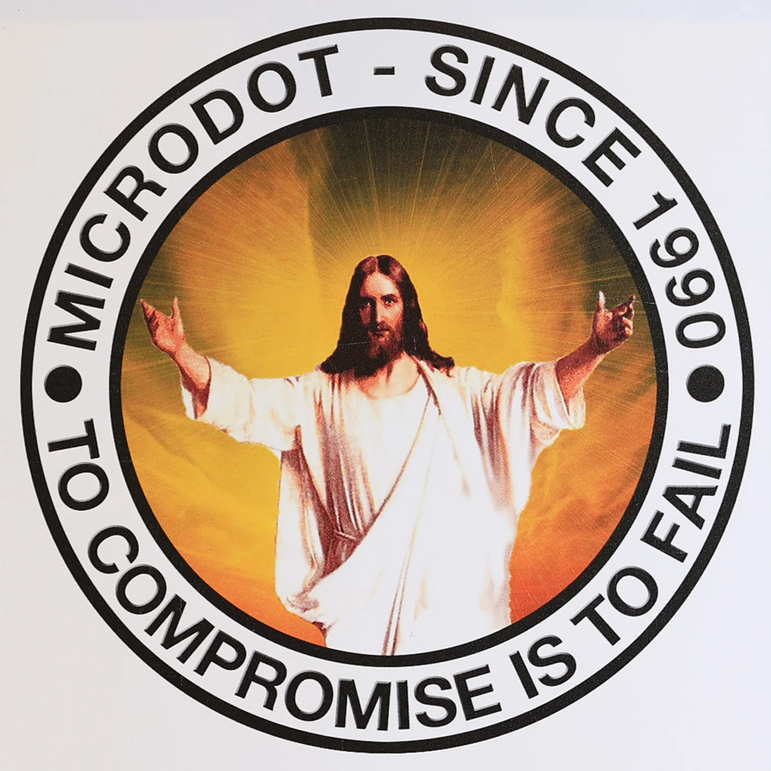 Microdot - To Compromise Is To Fail Framed Print - End Of Line - Image 3