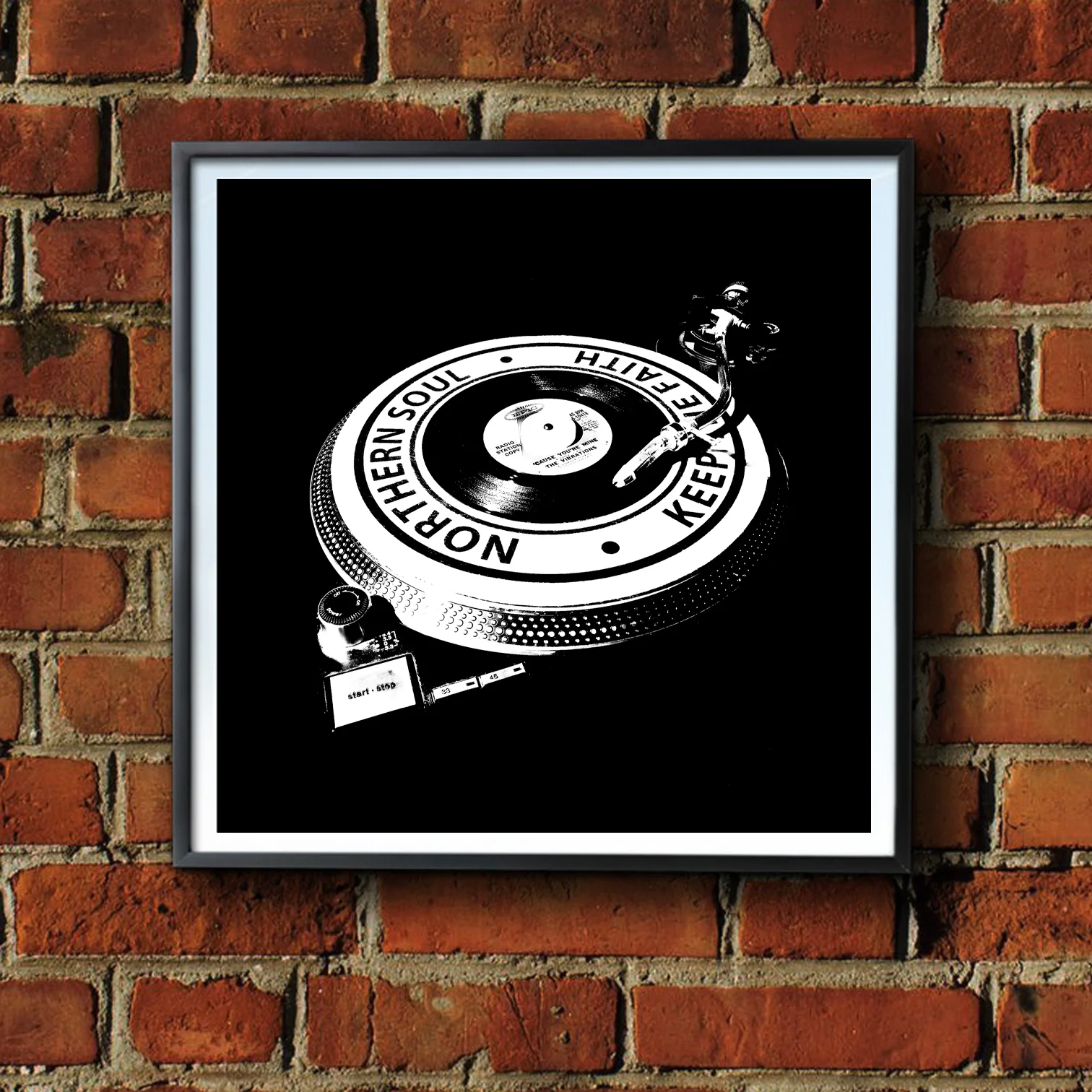 Northern Soul - Turntable Framed Print - Image 3