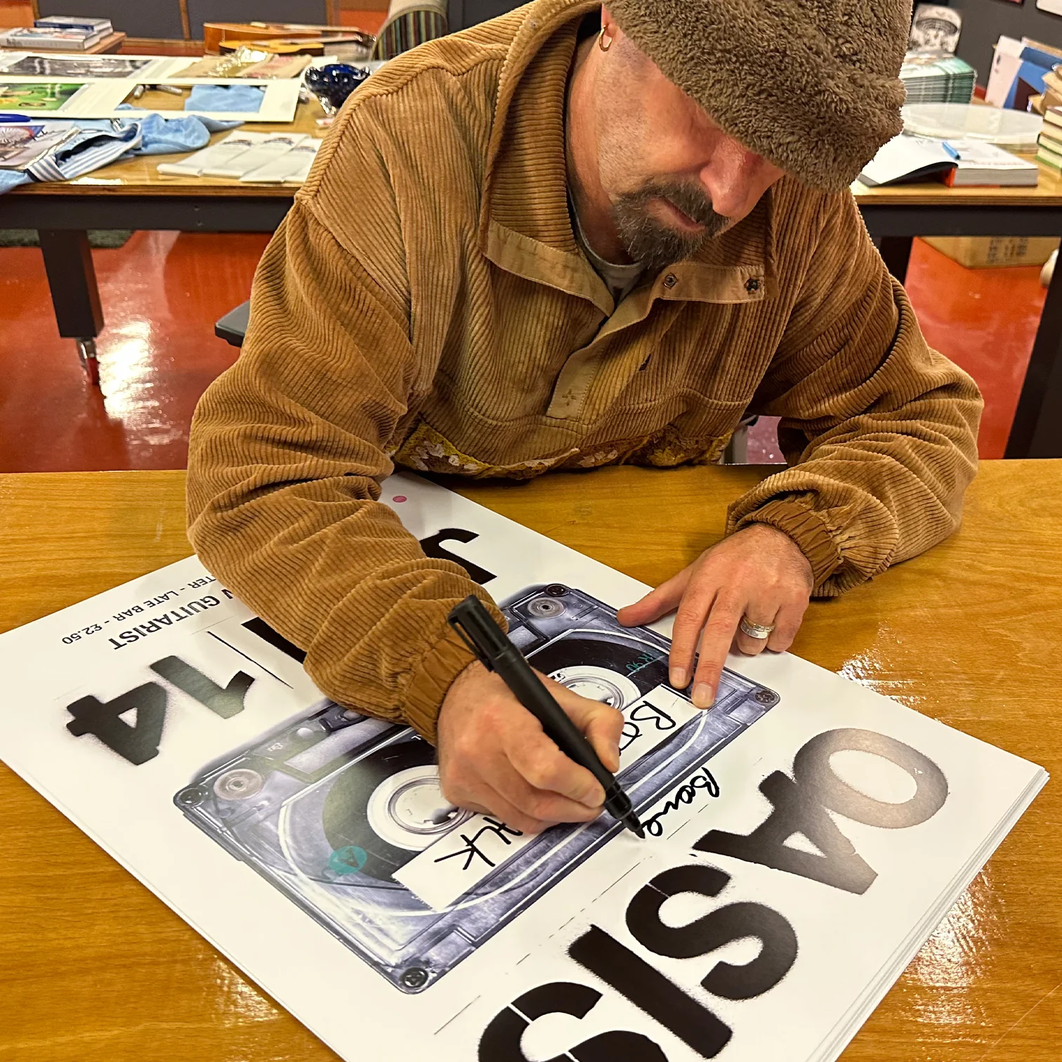 Oasis - Bonehead Signed Live At The Boardwalk - Gig Poster - New Item - Image 3