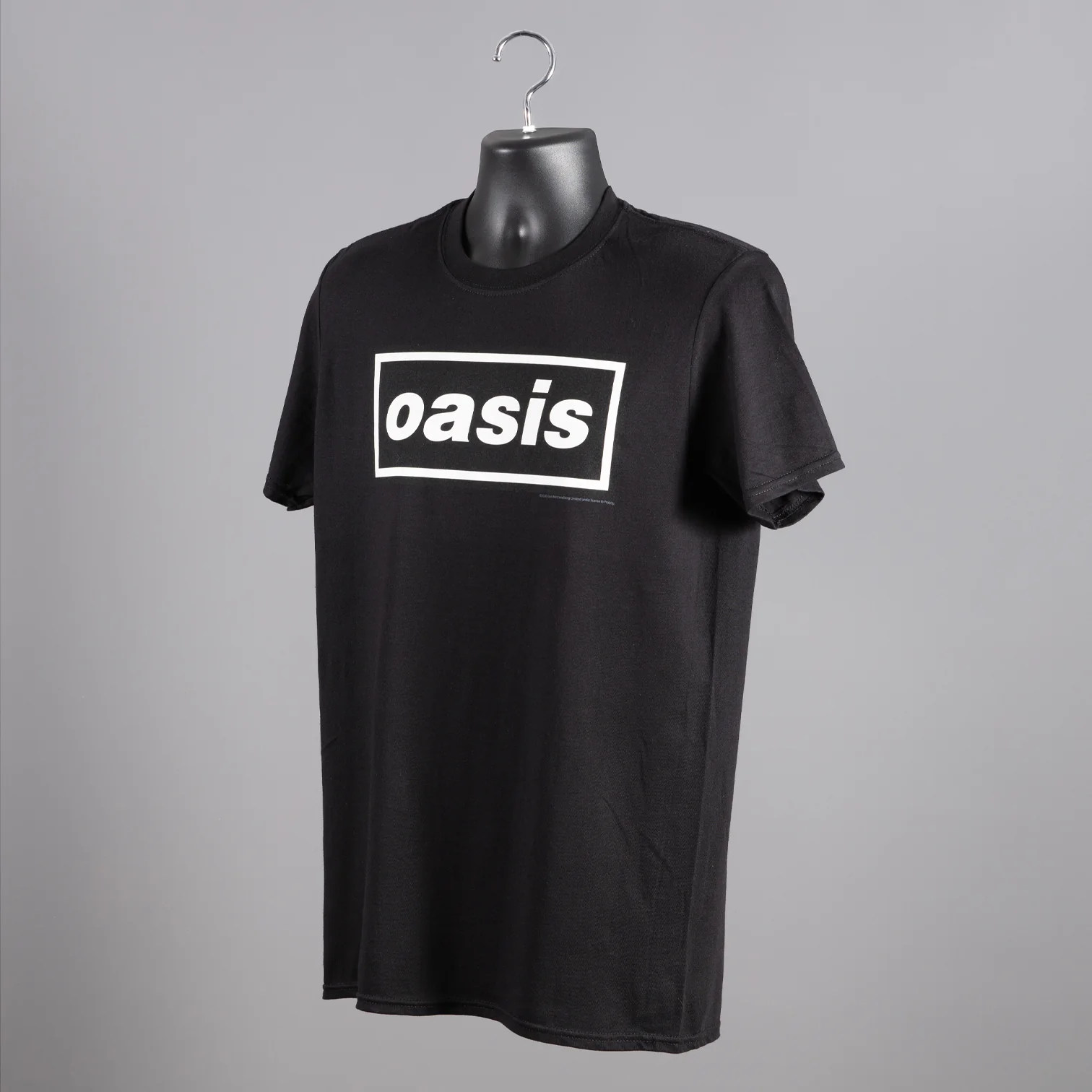 Oasis Classic Logo T Shirt - Black - Image 4