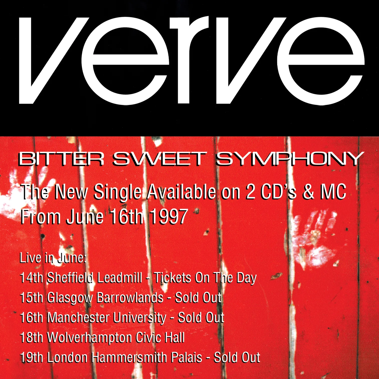 The Verve - Bitter Sweet Symphony - Promo Print - Image 5